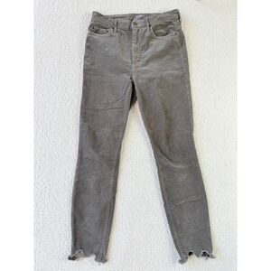 MOTHER Women's Corduroy Slim Trousers in Taupe